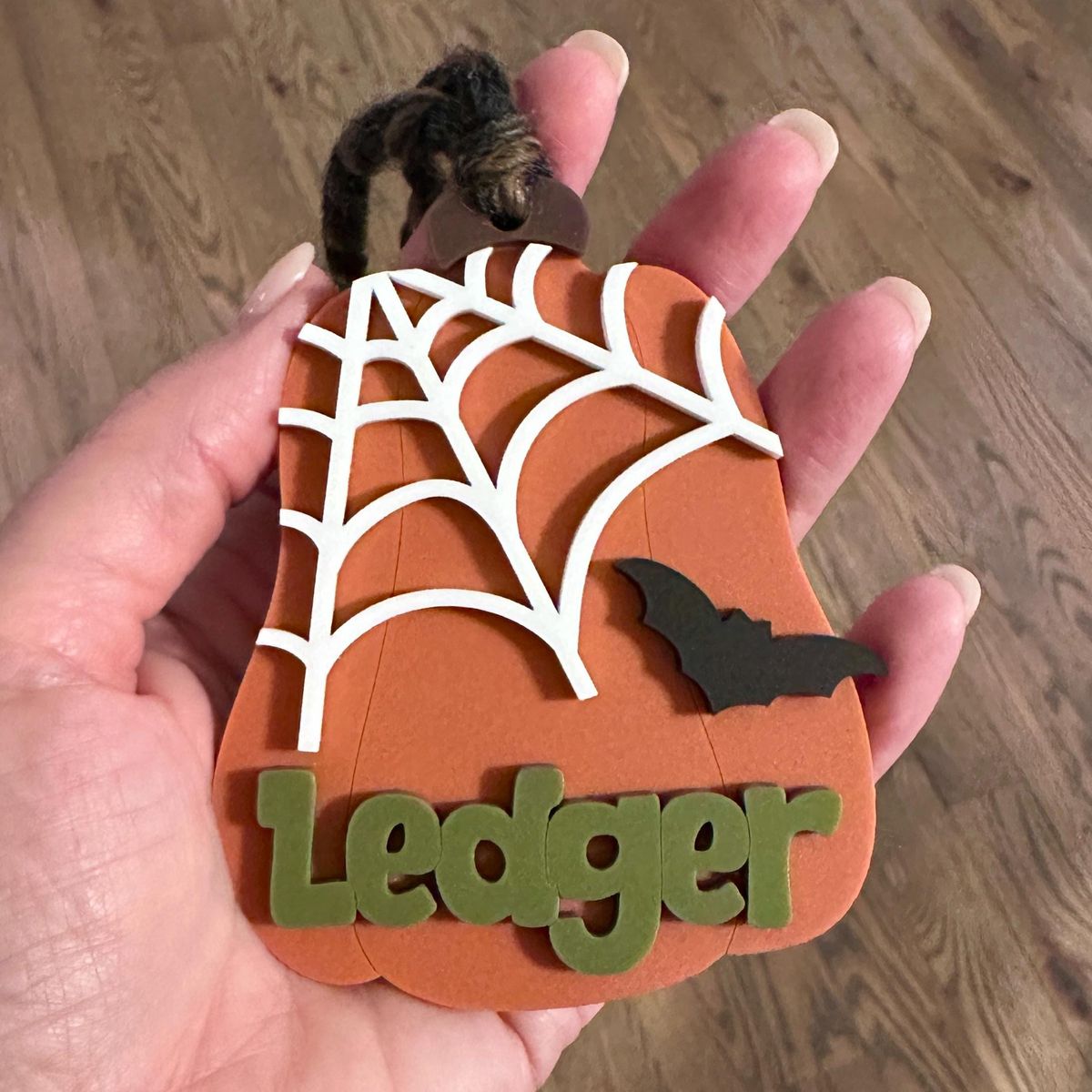 Pumpkin Personalized Halloween Basket Tag