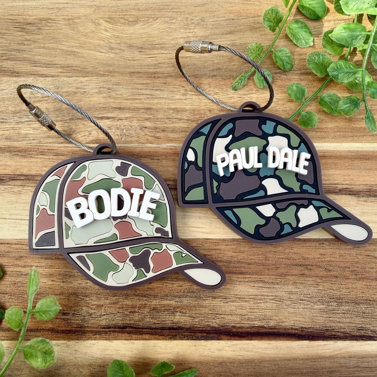 Camo Hat Custom Name Tag view 2