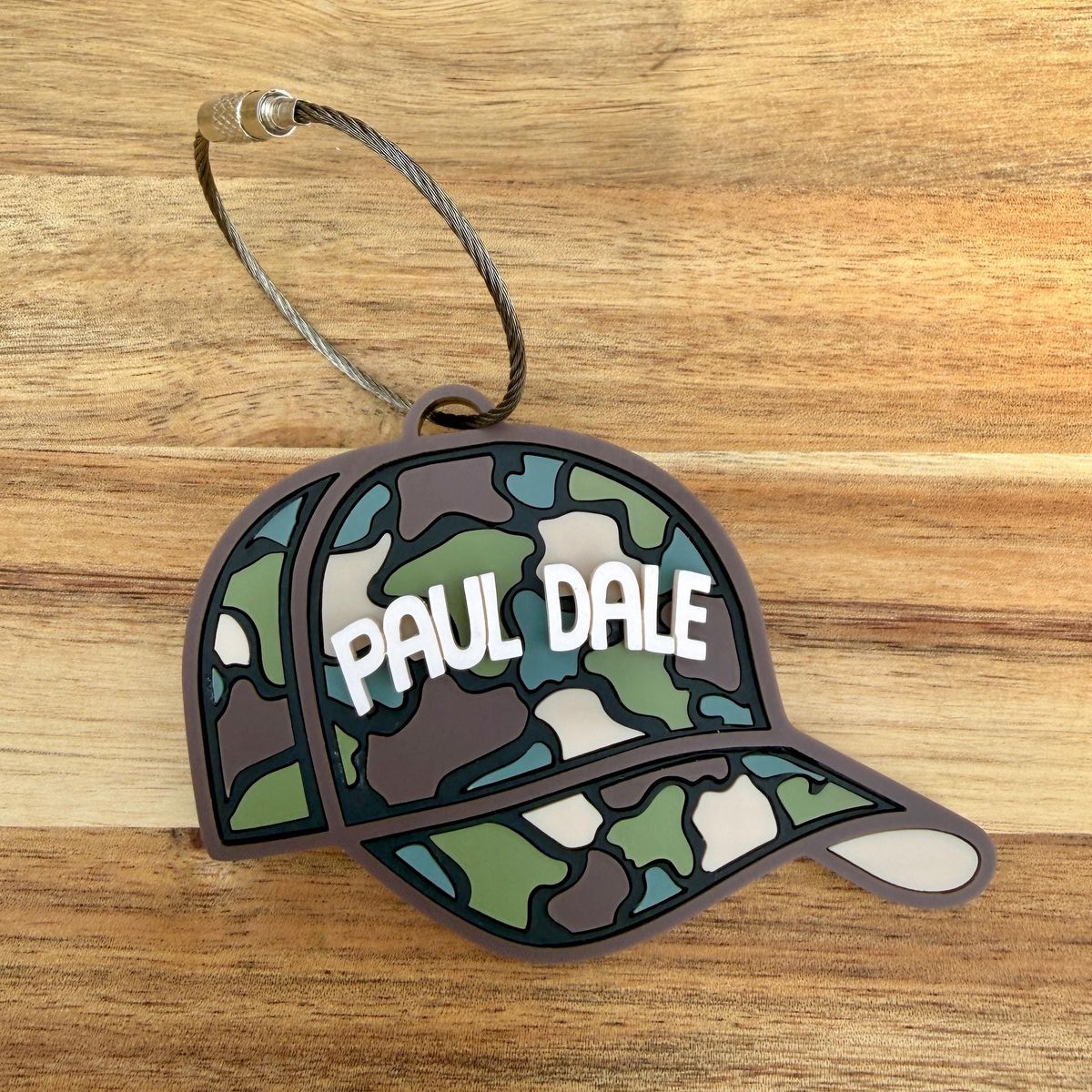 Camo Hat Custom Name Tag view 3