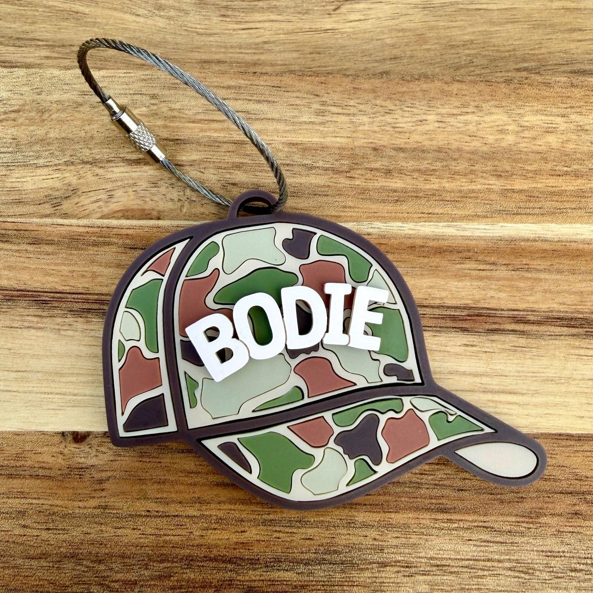 Camo Hat Custom Name Tag view 4