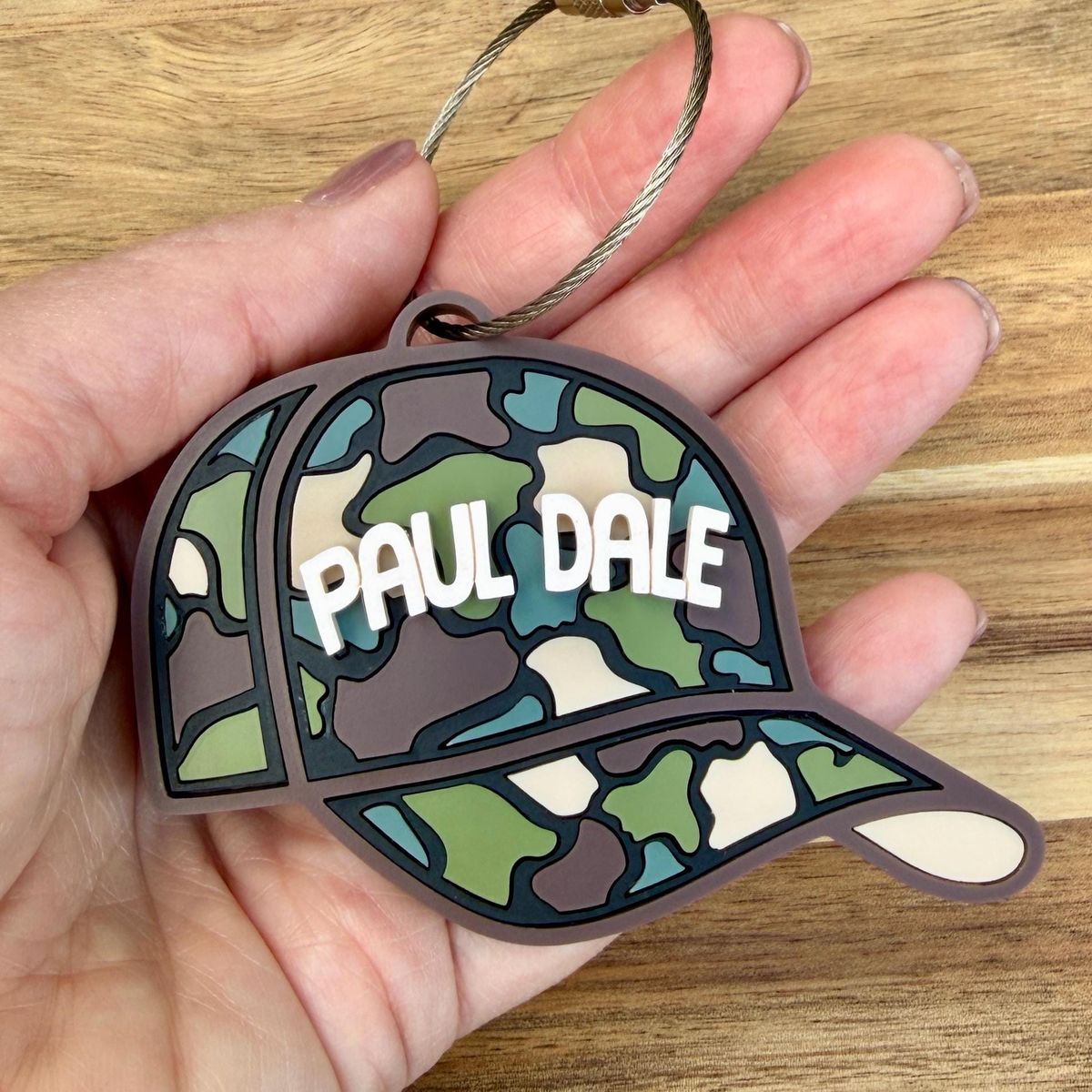 Camo Hat Custom Name Tag view 5